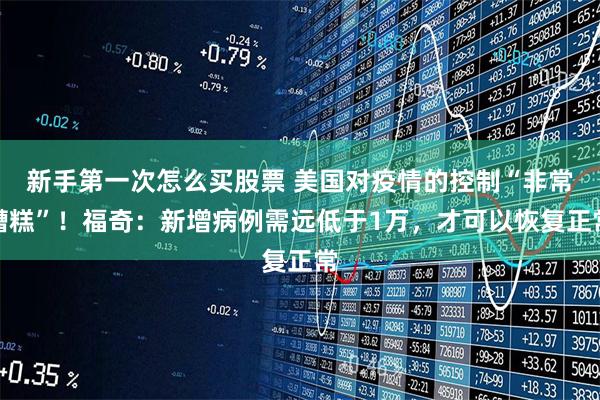 新手第一次怎么买股票 美国对疫情的控制“非常糟糕”！福奇：新增病例需远低于1万，才可以恢复正常