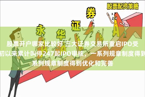 股票开户哪家比较好 三大证券交易所重启IPO受理流程！年初以来累计叫停247起IPO审核，一系列规章制度得到优化和完善