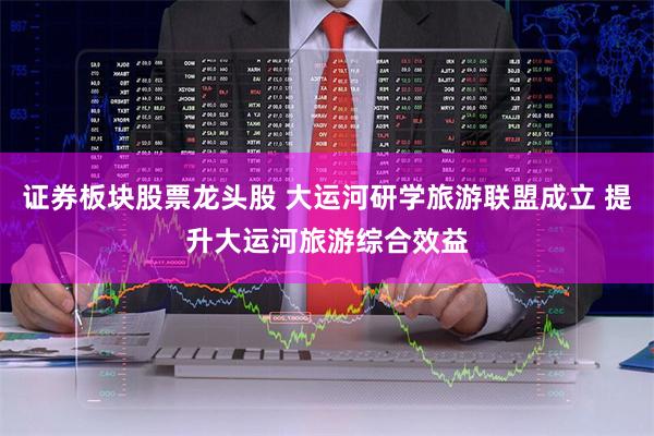 证券板块股票龙头股 大运河研学旅游联盟成立 提升大运河旅游综合效益