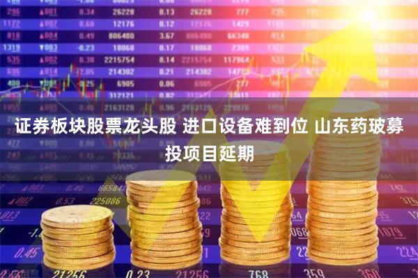 证券板块股票龙头股 进口设备难到位 山东药玻募投项目延期